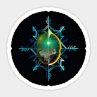 SNOWFLAKE FREEZE PORTAL BRIDGE 06 Sticker